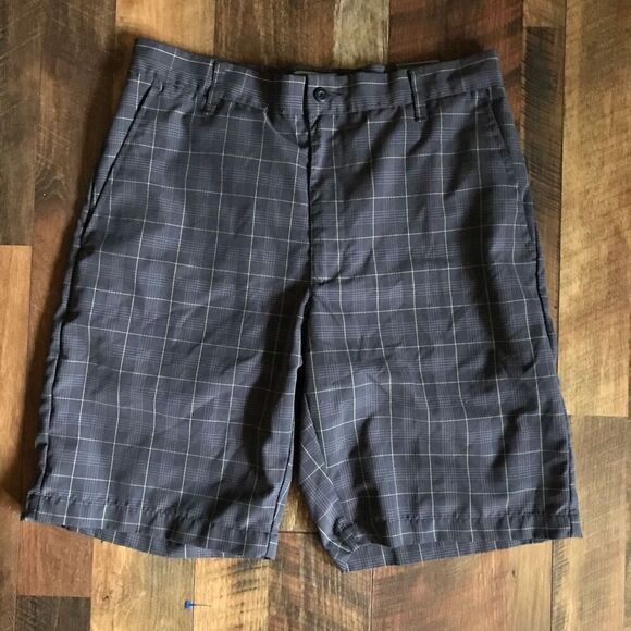 Ben Hogan performance Golf shorts SZ 32 New With tags stretch Gray plaid - Picture 1 of 4